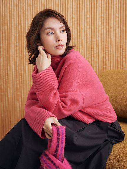 ウールカシミヤタートルネックニット(ニット)｜トップス｜Mila Owen