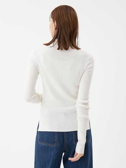 シアーラメタートルネックリブニット(ニット)｜トップス｜Mila Owen