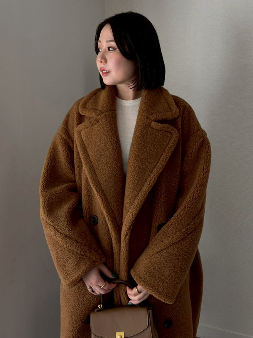 シアーラメクルーネックリブニット(ニット)｜トップス｜Mila Owen