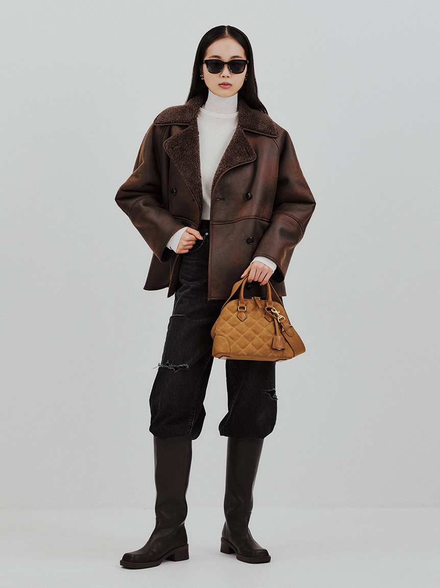 オフィシャルサイト・MASH STORE限定】蓄熱デコルテニットプルオーバー