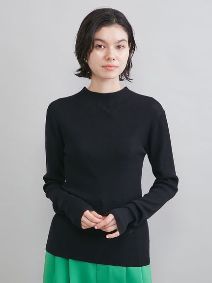 ハイネックハイゲージシアーリブニット(ニット)｜トップス｜Mila Owen