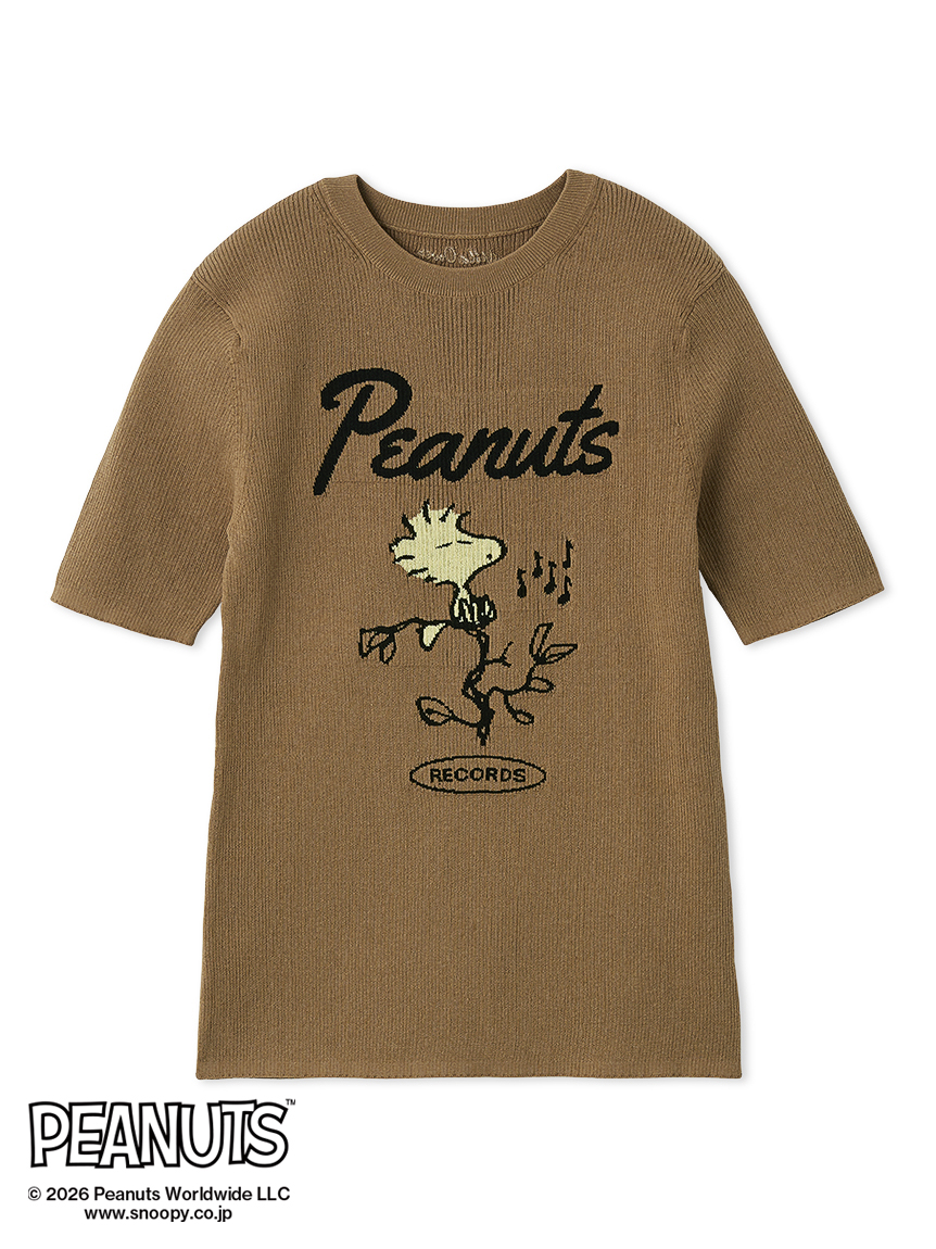 PEANUTS RECORDS】ウッドストックジャガードリブニット(ニット PEANUTS RECORDS】ウッドストックジャガードリブニット(ニット