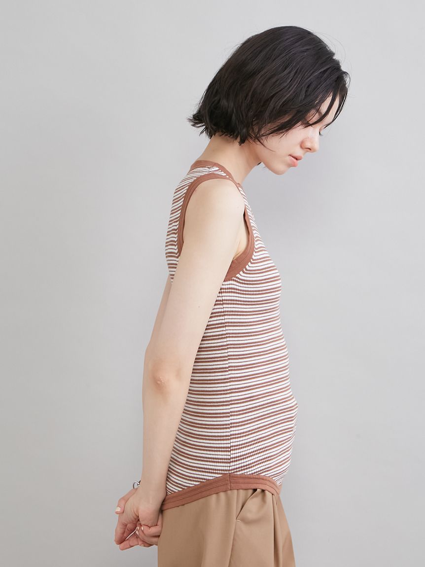 UVケアアメスリボーダータンク(タンクトップ)｜トップス｜Mila Owen