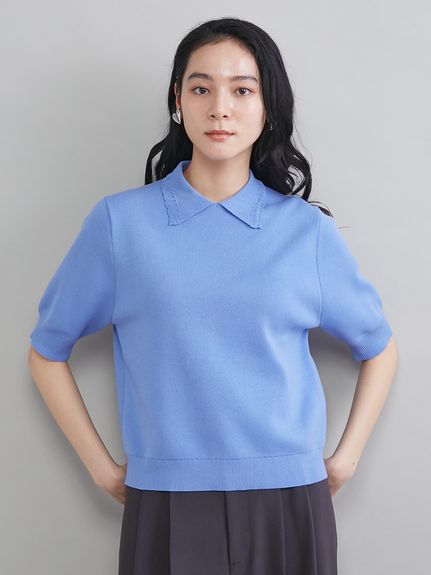 スカラップレース衿ニットプルオーバー(ニット)｜トップス｜Mila Owen