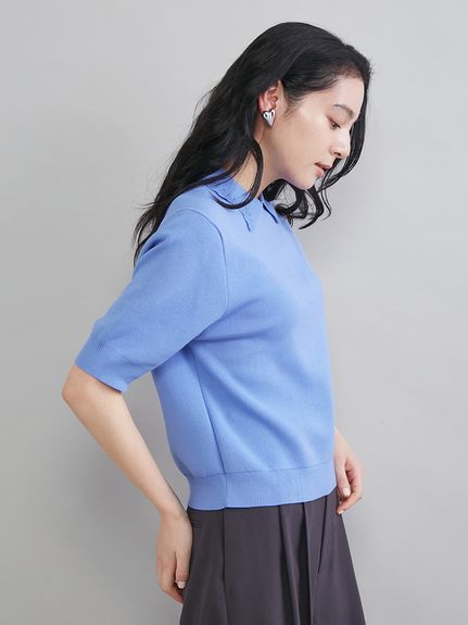 スカラップレース衿ニットプルオーバー(ニット)｜トップス｜Mila Owen