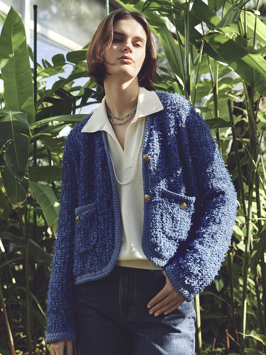 WEB限定カラー】シアーポロニット(ニット)｜トップス｜Mila Owen（ミラ