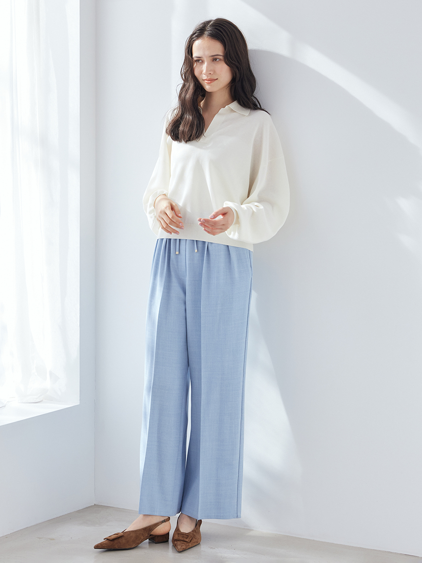 WEB限定カラー】シアーポロニット(ニット)｜トップス｜Mila Owen（ミラ