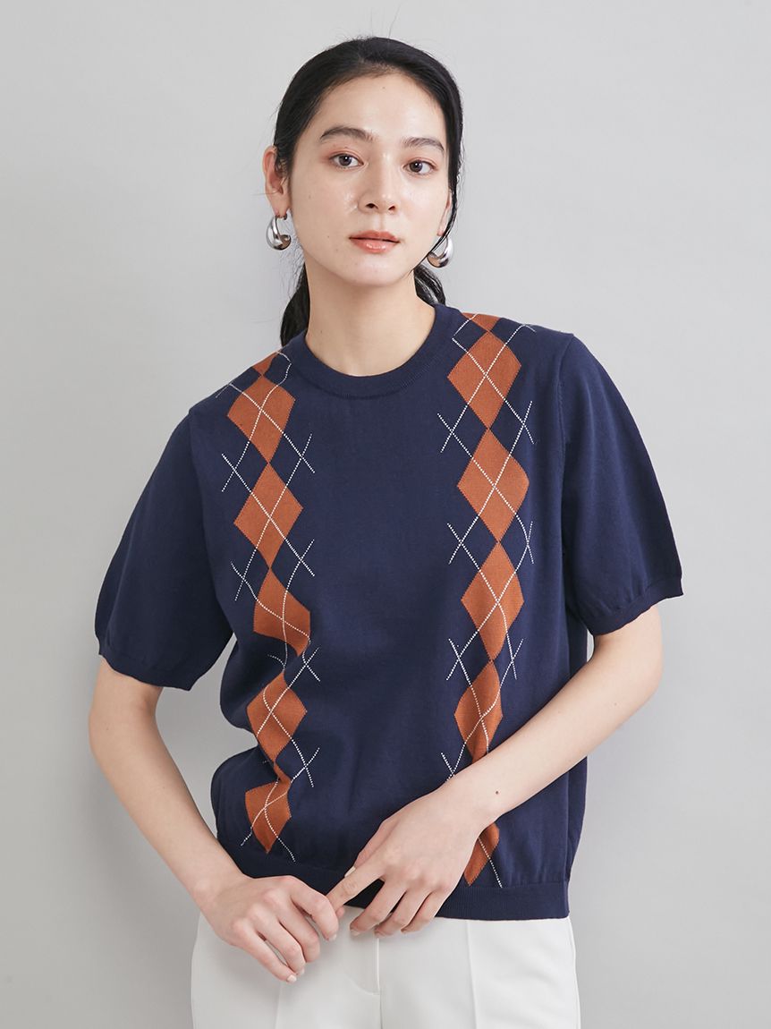 アーガイルニットトップス(ニット)｜トップス｜Mila Owen（ミラ