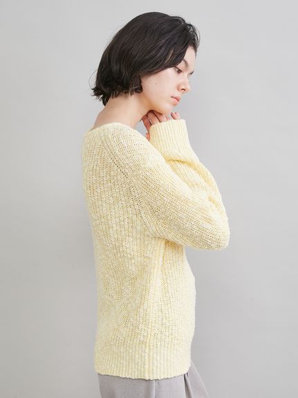 ボートネック片畔ニット(ニット)｜トップス｜Mila Owen（ミラ