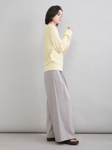 ボートネック片畔ニット(ニット)｜トップス｜Mila Owen（ミラ