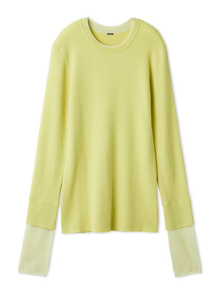 バイカラーリブニット(ニット)｜トップス｜Mila Owen（ミラオーウェン