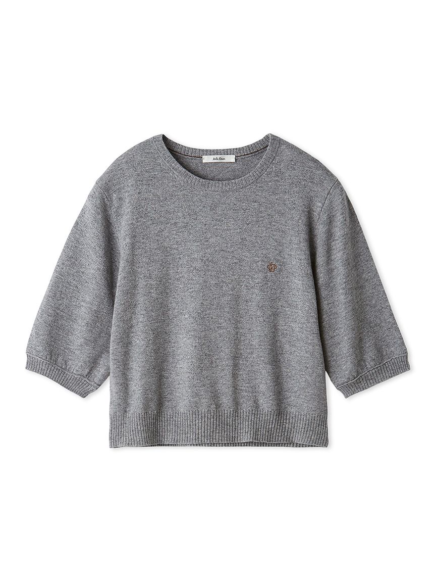 カシミヤ混クロップドニットプルオーバー(ニット・セーター)｜トップス