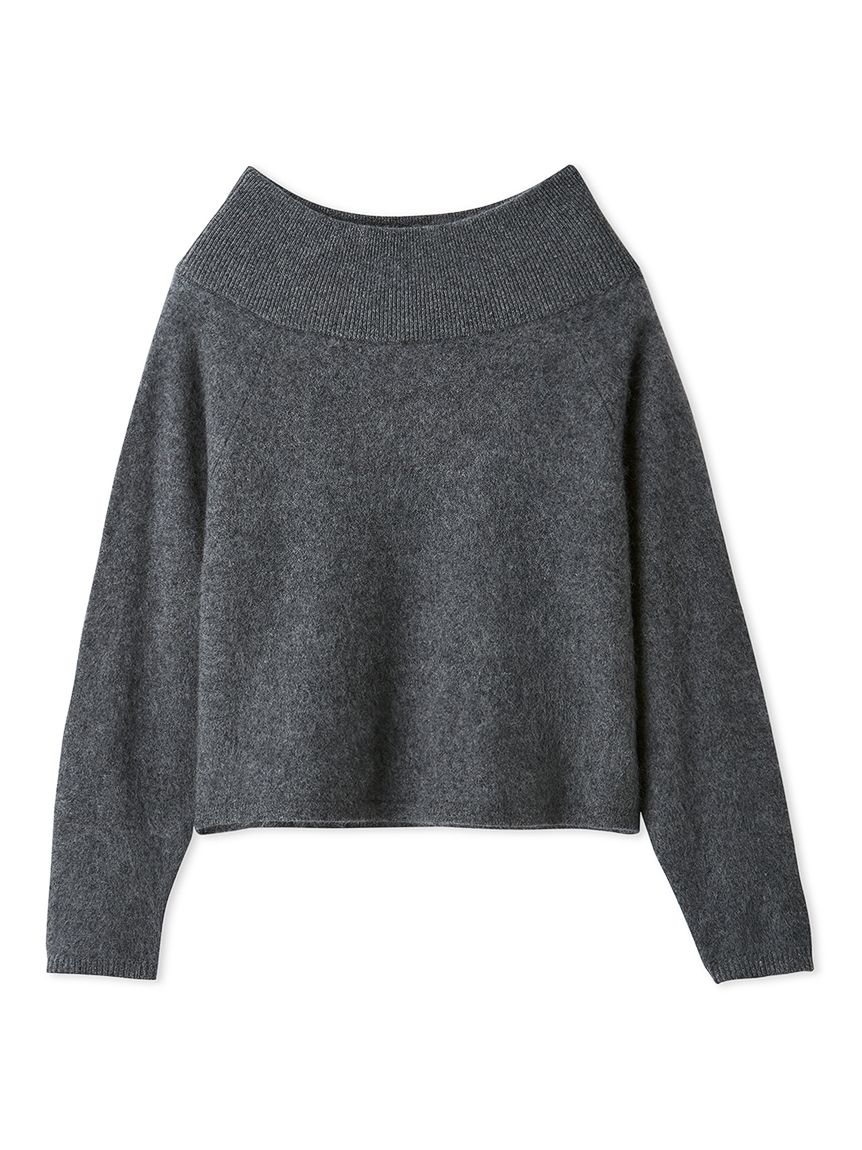 wool100％ミンクタッチオフショルニット(ニット・セーター)｜トップス