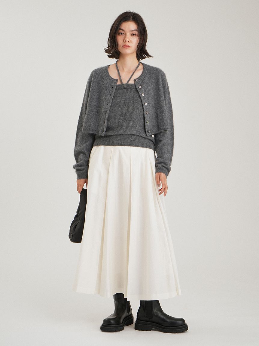 wool100％ミンクタッチ2WAYニット(ニット・セーター)｜トップス｜Mila