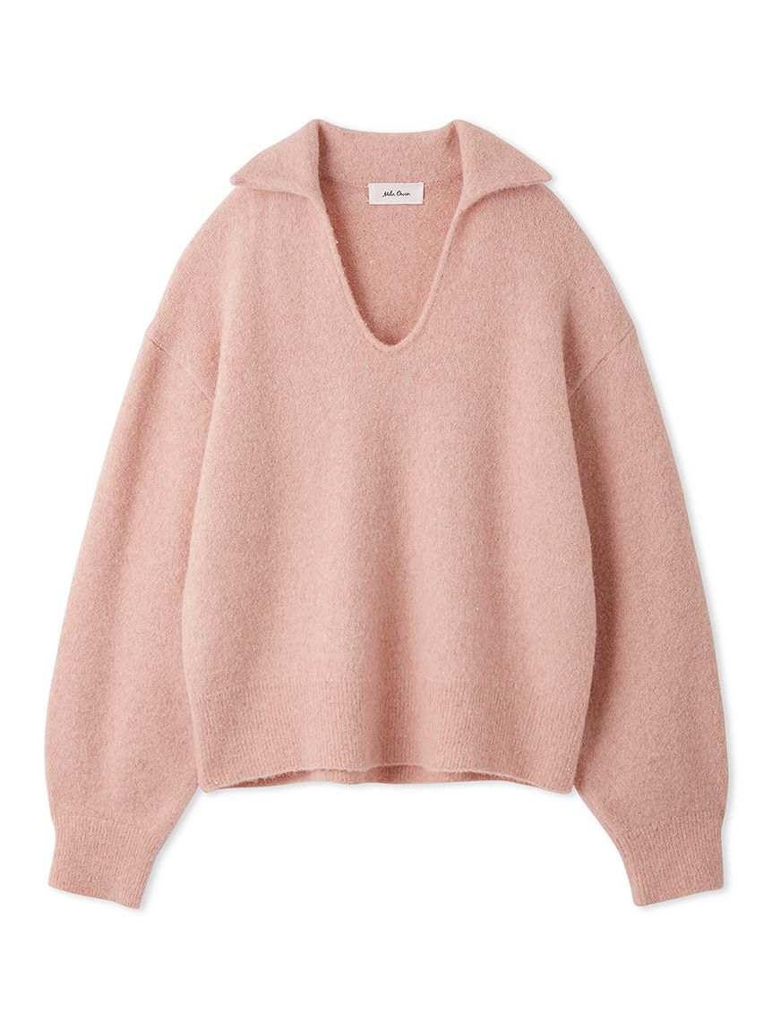 アルパカ混スパンコールスキッパーニット(ニット・セーター)｜トップス