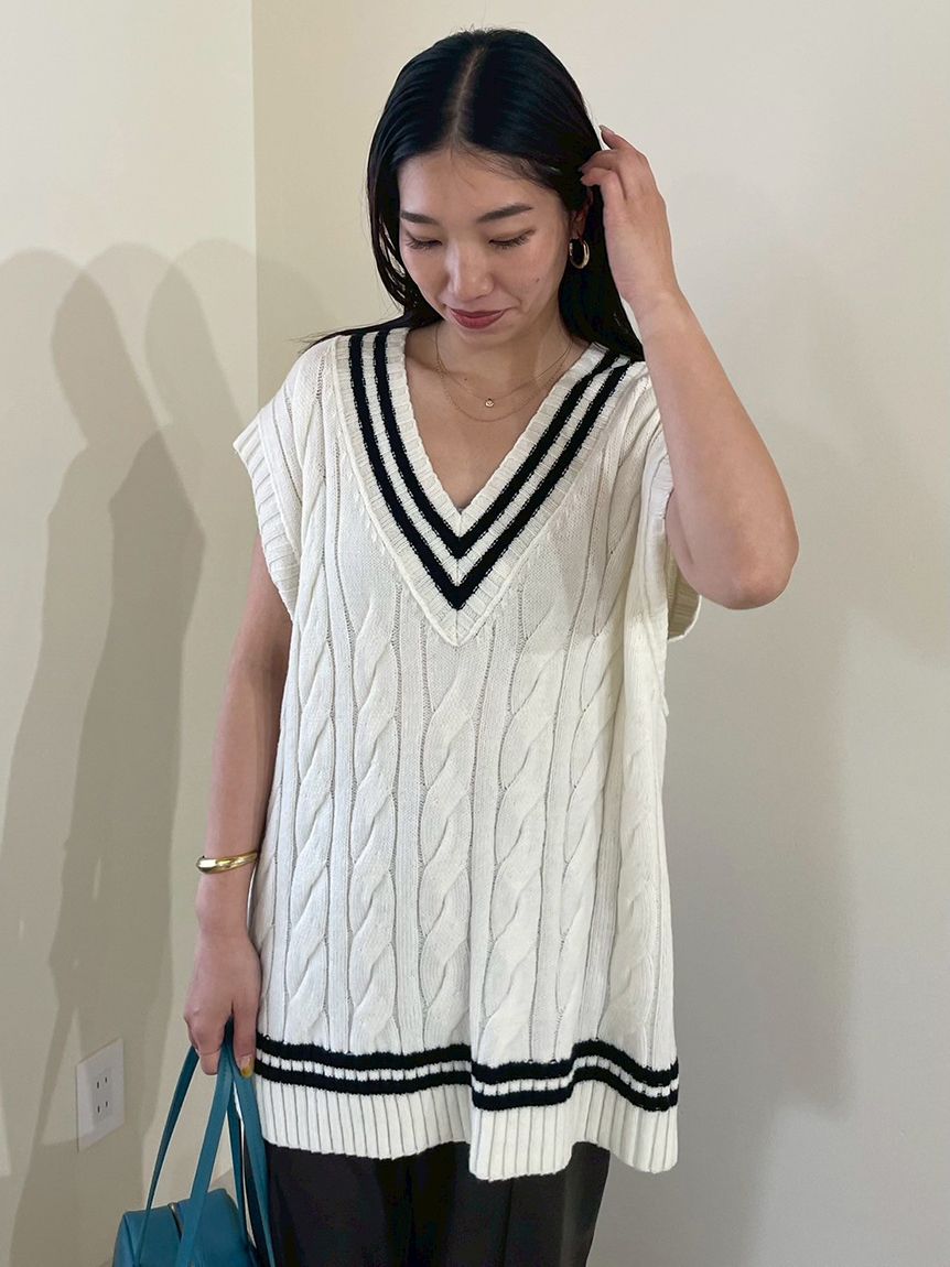 チルデンニットベスト(ニット)｜トップス｜Mila Owen（ミラ