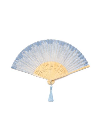 扇子 ブルーリリー