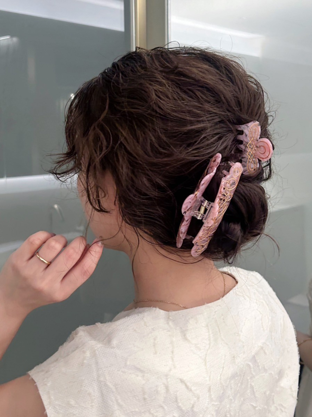 カリグラフィー ヘアクリップ Ｍ(ヘアアクセサリー)｜グッズ│MUCHA 