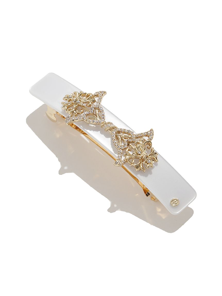 MARI様専用ページ　藤の花のバレッタ ブルーミーフラワー バレッタ(ミント) | バレッタ | COMPLEX BIZ