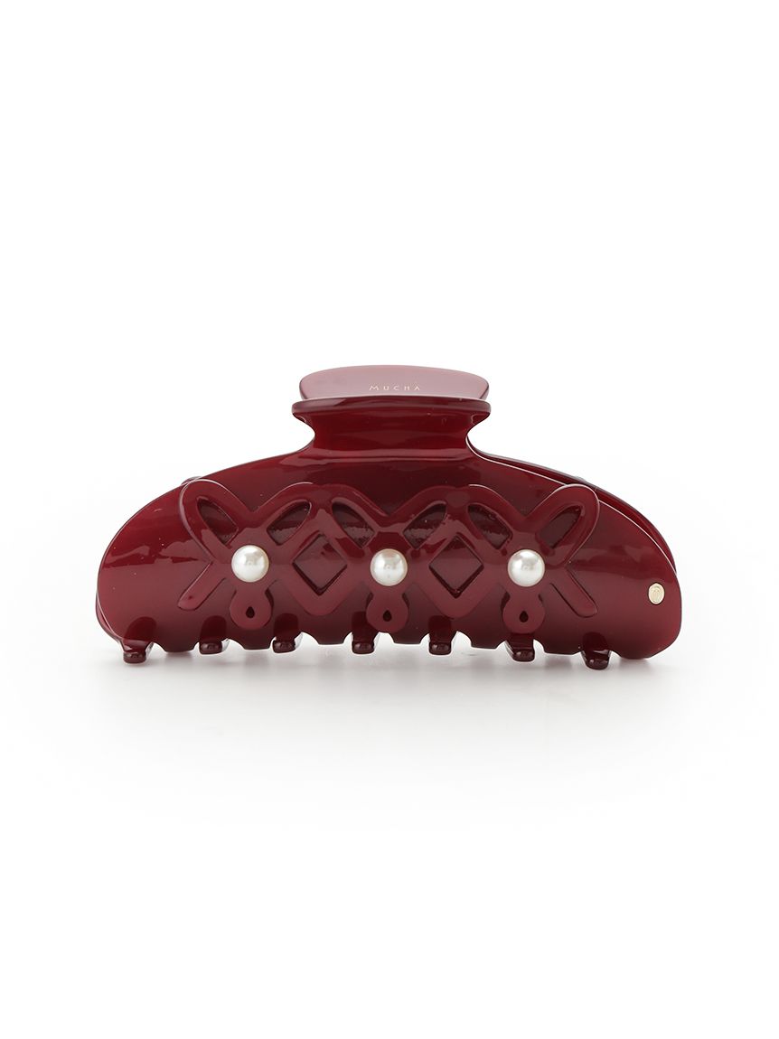 ヘアクリップL ハートパール(ヘアアクセサリー)｜グッズ│MUCHA