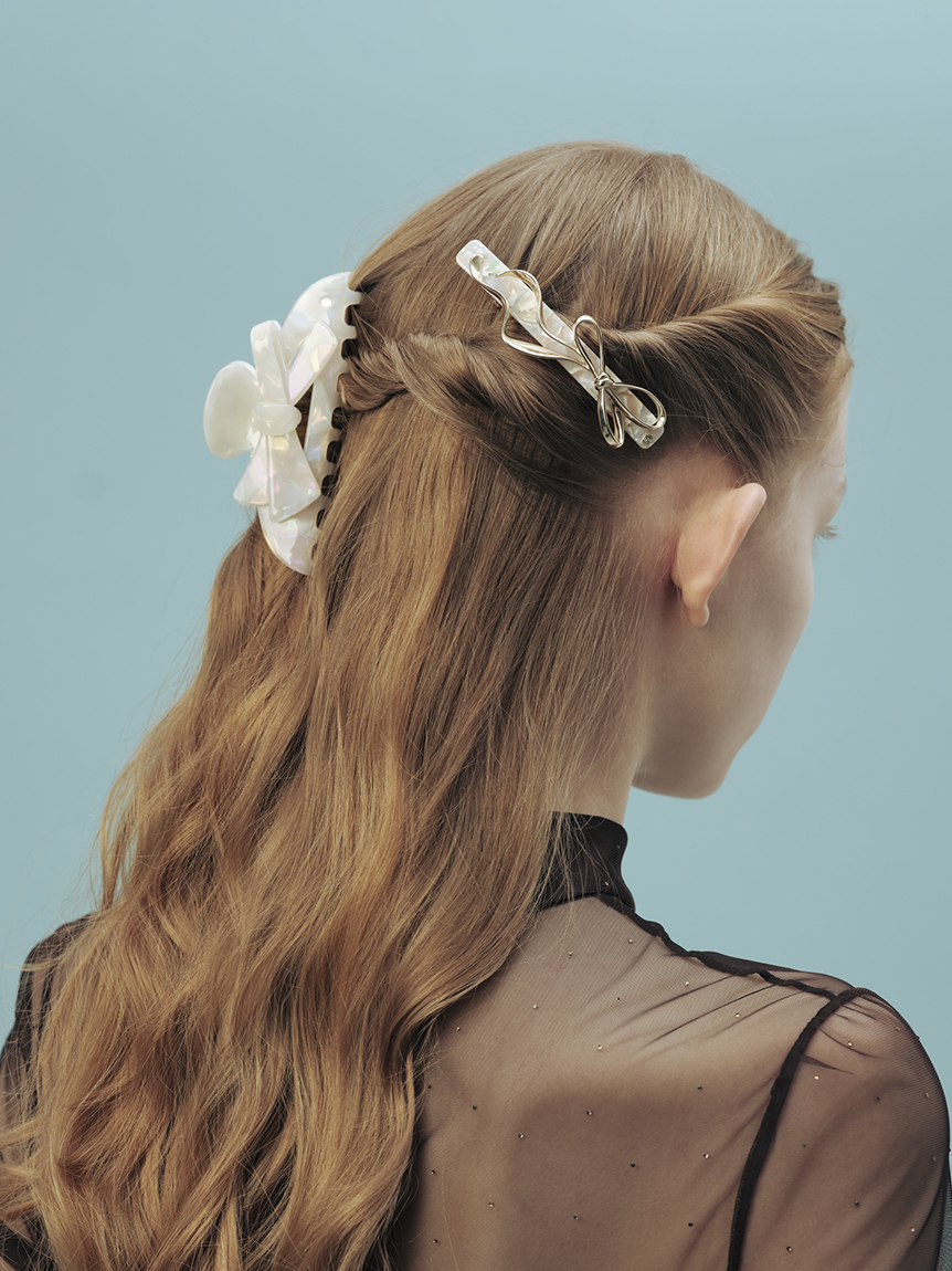 リボンバレッタM ヤロスラヴァ(ヘアアクセサリー)｜グッズ│MUCHA