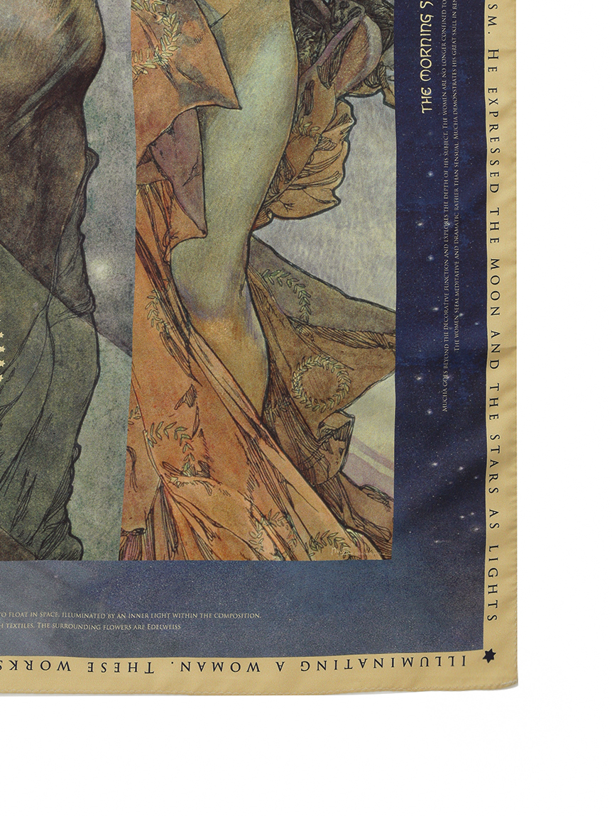 シルクスカーフ 月と星(スカーフ)｜グッズ│MUCHA（ミュシャ）の