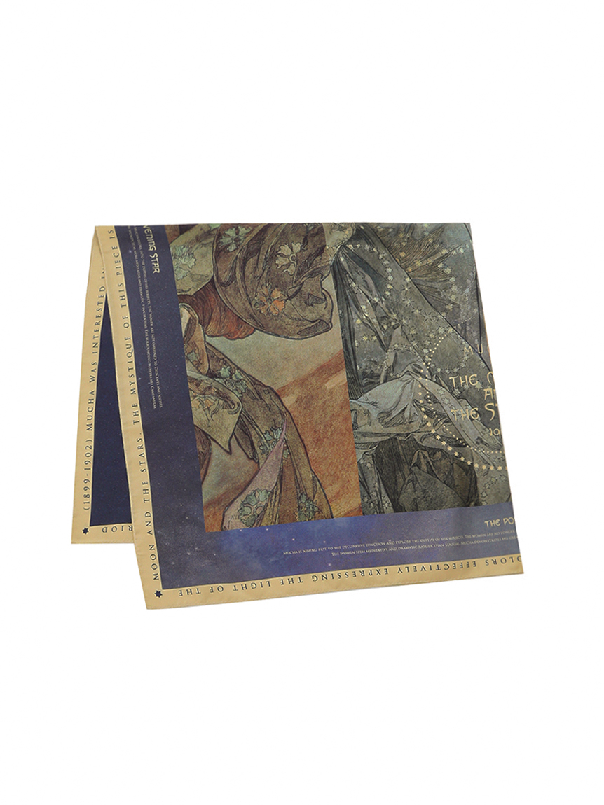 シルクスカーフ 月と星(スカーフ)｜グッズ│MUCHA（ミュシャ）の