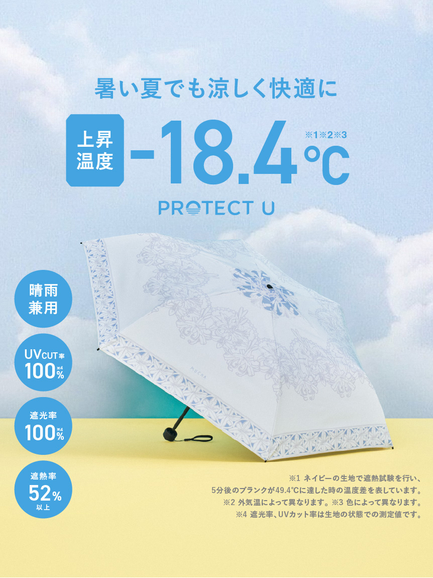 MUCHA×PROTECT U】晴雨兼用折り畳み日傘(傘)｜グッズ│MUCHA（ミュシャ