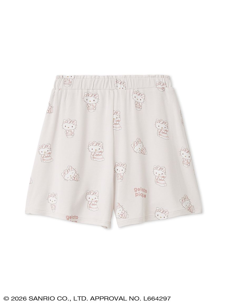 サンリオ✖️gelato pique Tシャツ、ショートパンツ上下セット gelato pique】【KIDS】総柄ショートパンツ(キッズ＆ベイビー