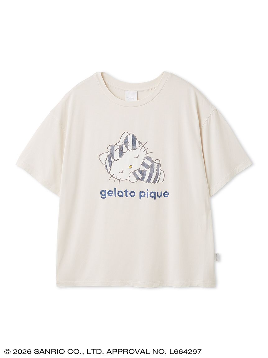 サンリオ 【gelato pique】【LADIES】ワンポイントTシャツ gelato pique】【LADIES】ワンポイントTシャツ(ルームウェア・インナー