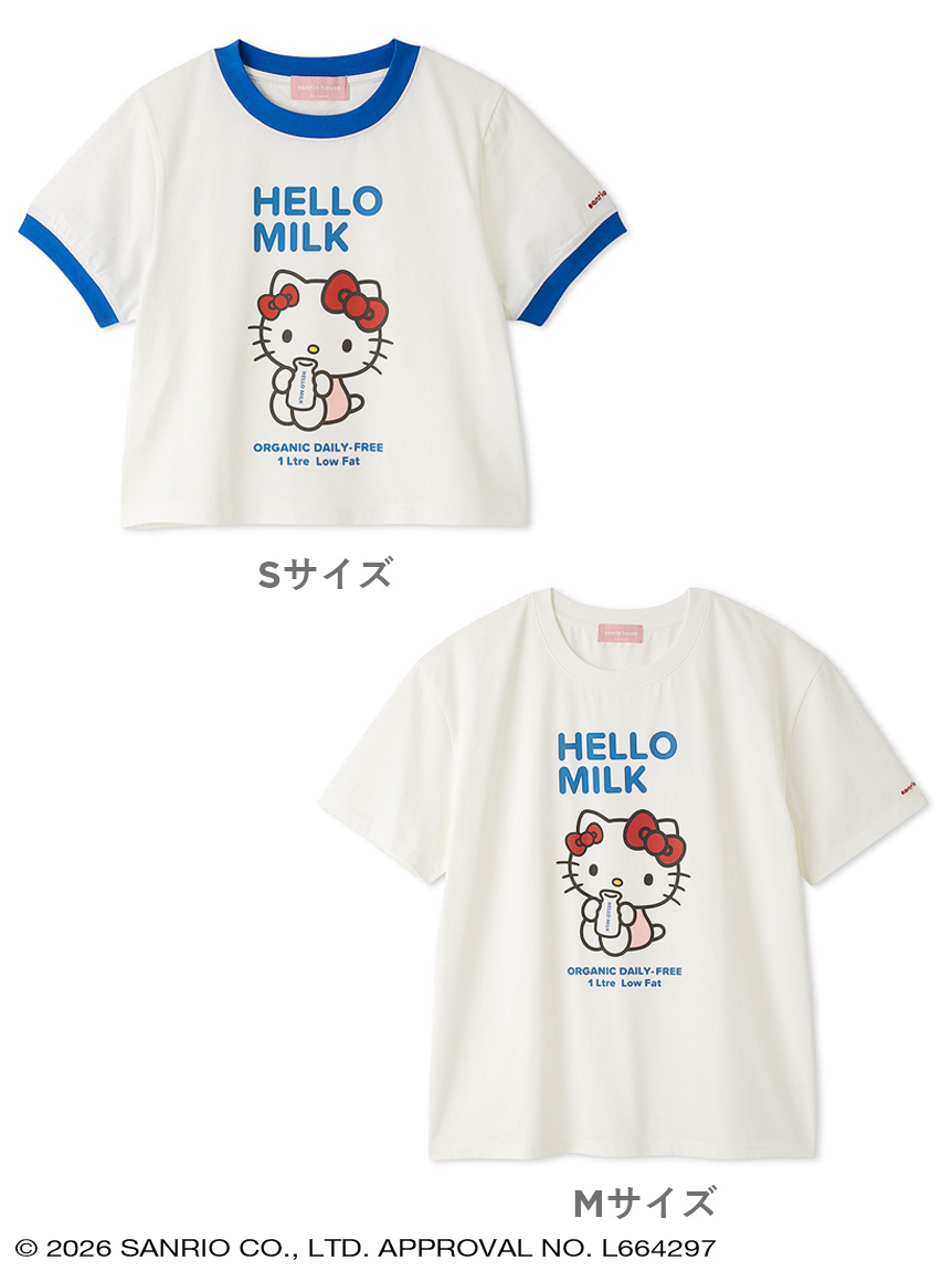 HELLOMILK Tシャツ(トップス) │sanrio house（サンリオハウス）公式サイト