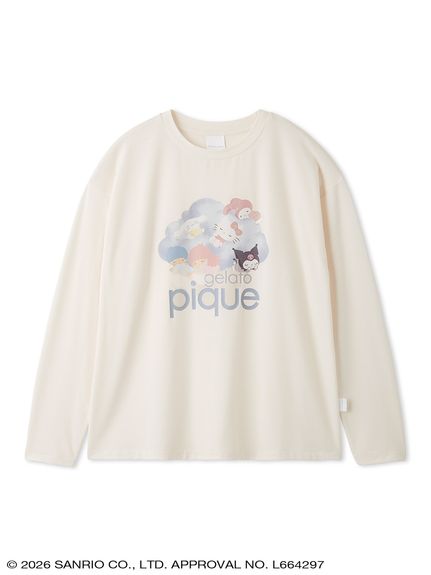 gelato pique】【LADIES】ワンポイント柄ロンT(ルームウェア・インナー