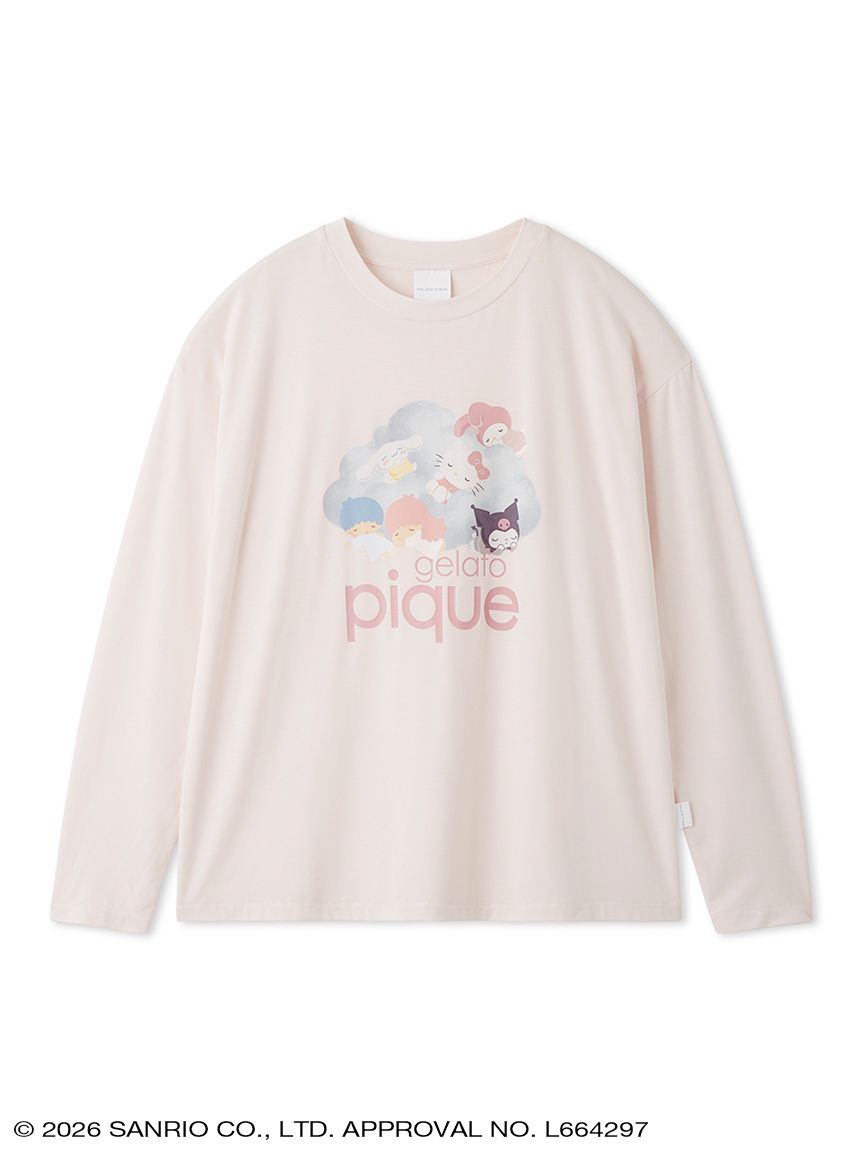 gelato pique】【LADIES】ワンポイント柄ロンT(ルームウェア・インナー
