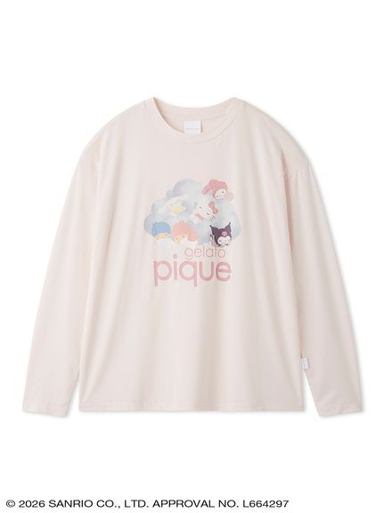 gelato pique】【LADIES】ワンポイント柄ロンT(ルームウェア・インナー