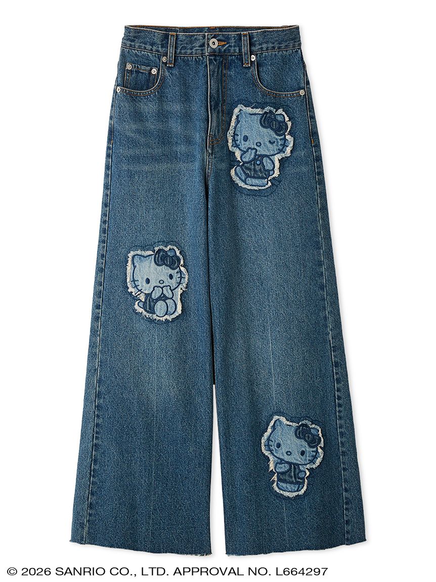 アップリケワイドデニムパンツ(ボトムス) │sanrio house（サンリオ