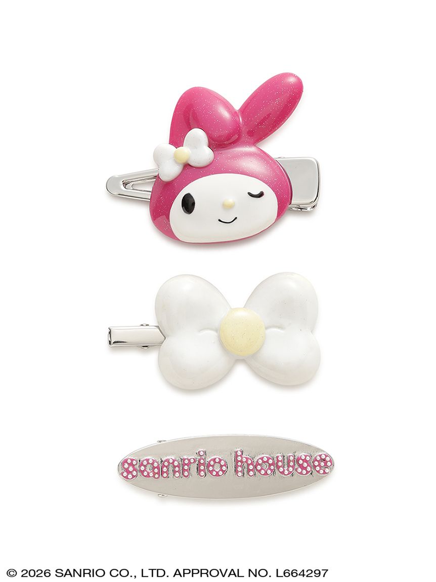 サンリオキャラクターズ モチーフヘアピン3セット(アクセサリー