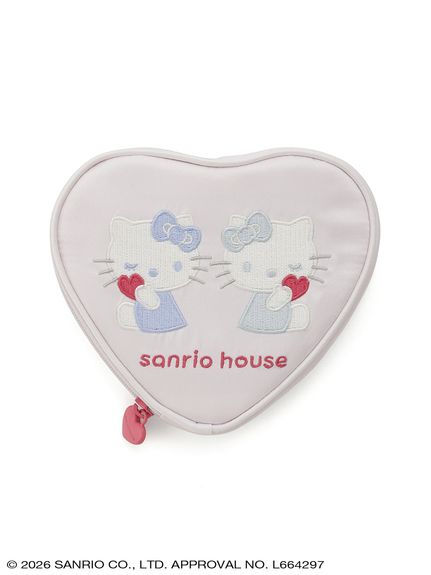 ハローキティ刺繍ハート型ポーチ(ポーチ) │sanrio house（サンリオ