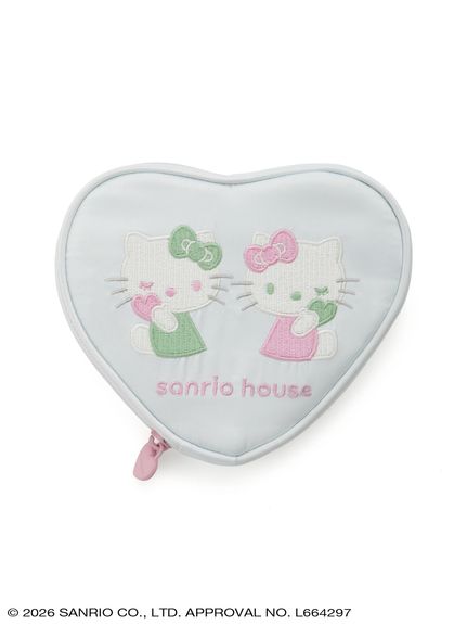ハローキティ刺繍ハート型ポーチ(ポーチ) │sanrio house（サンリオ