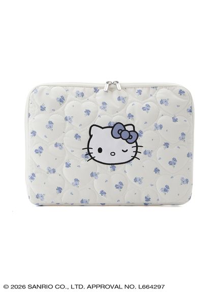 ONLINE限定】ハローキティ フラワープリントキルティングPCケース