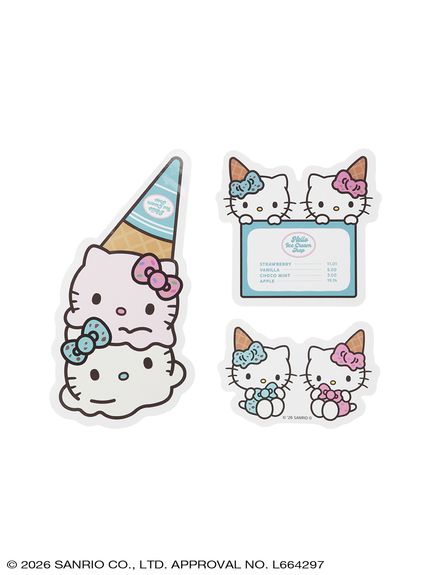 HELLO ICE CREAM SHOP 】ステッカー3枚セット(その他) │sanrio house