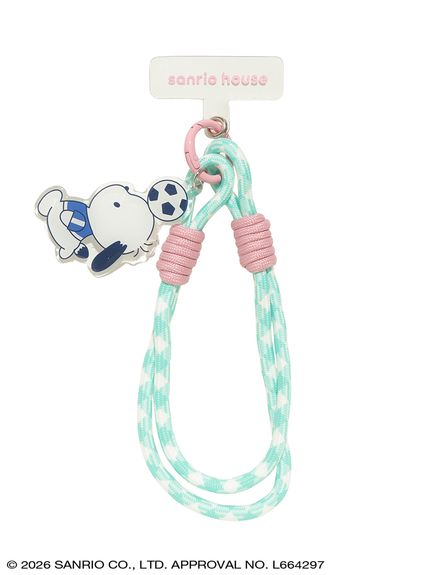 はぴだんぶい　アクリルキーホルダー付きハンドストラップ