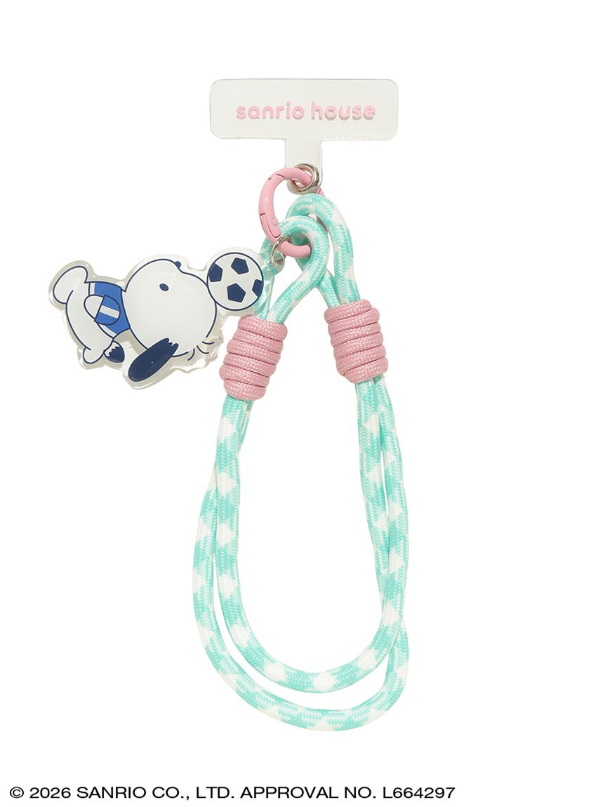 はぴだんぶい アクリルキーホルダー付きハンドストラップ(チャーム