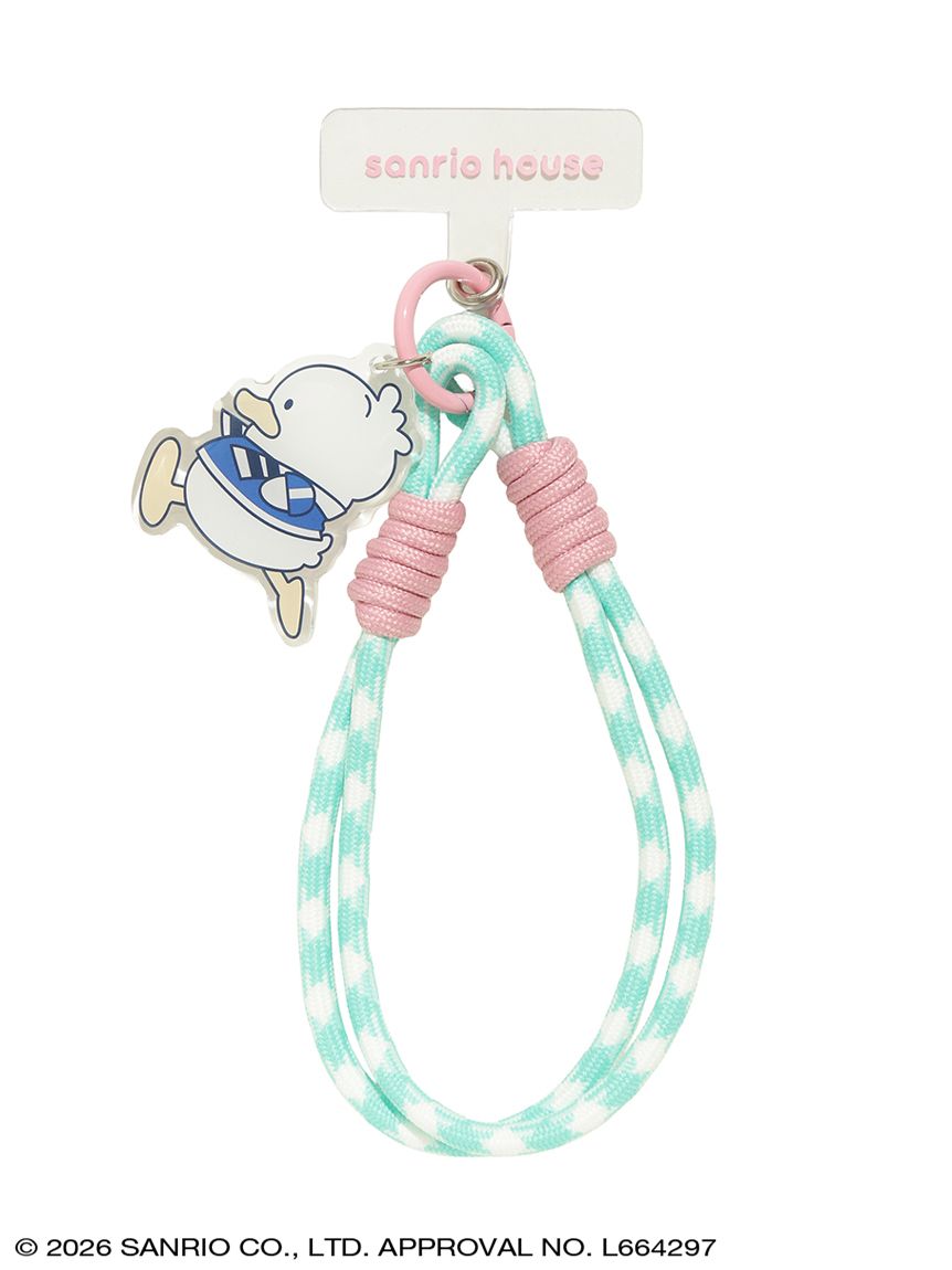 はぴだんぶい アクリルキーホルダー付きハンドストラップ(チャーム