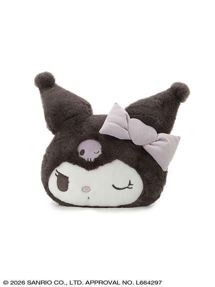 サンリオハウス　リボンウィンクフェイスファークッション　クロミ sanrio house｜リボンウィンクフェイスファークッション | Rakuten クッション・座布団