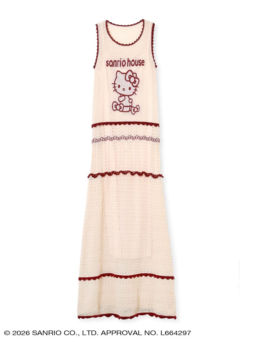 【not】新品★セリーヌのニットワンピース(パンツ付き) 90 透かし編みノースリニットワンピース(その他) │sanrio house