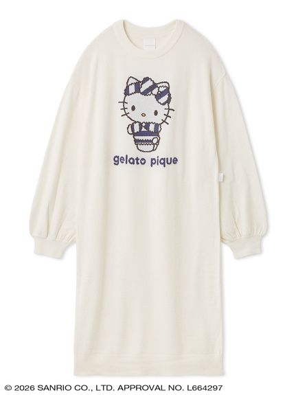 サンリオ ジェラピケ スムーズィーミニワンピース ピンク gelato pique】【LADIES】スムーズィーワンピース(ルームウェア