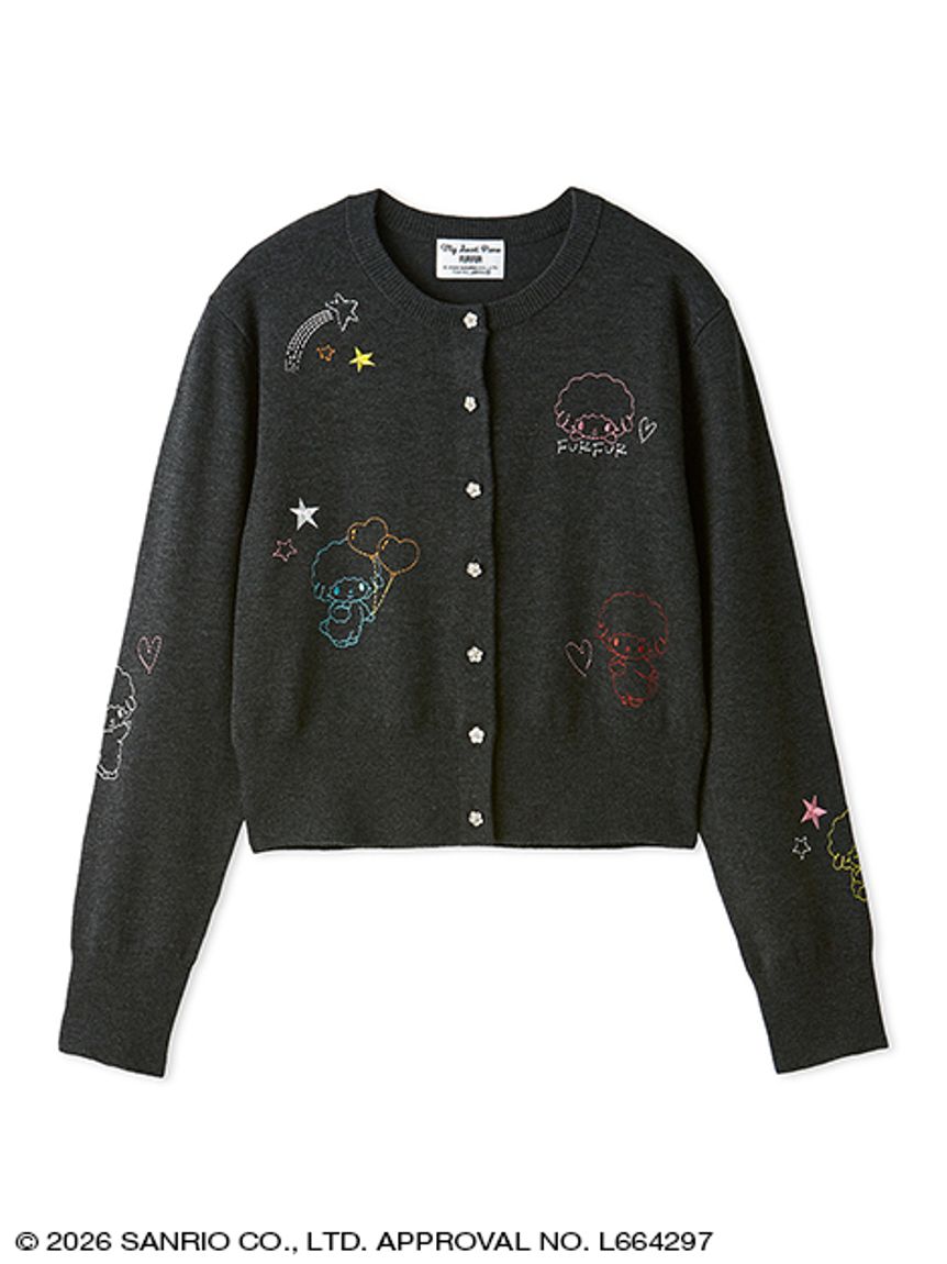 FUR FUR】刺繍ニットカーディガン(カーディガン) │sanrio house