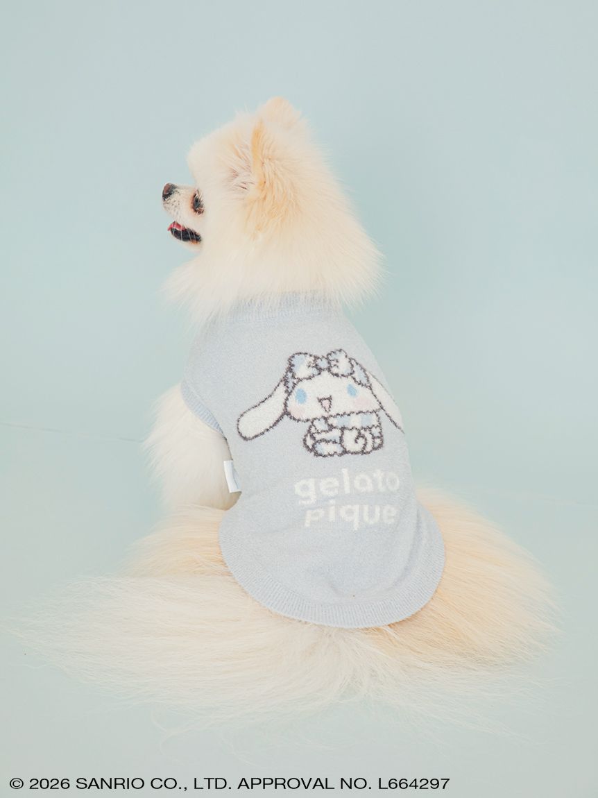 ジェラートピケ サンリオハウス CAT＆DOG スムーズィープルオーバー S gelato pique】【CAT＆DOG】スムーズィープルオーバー(ウェア