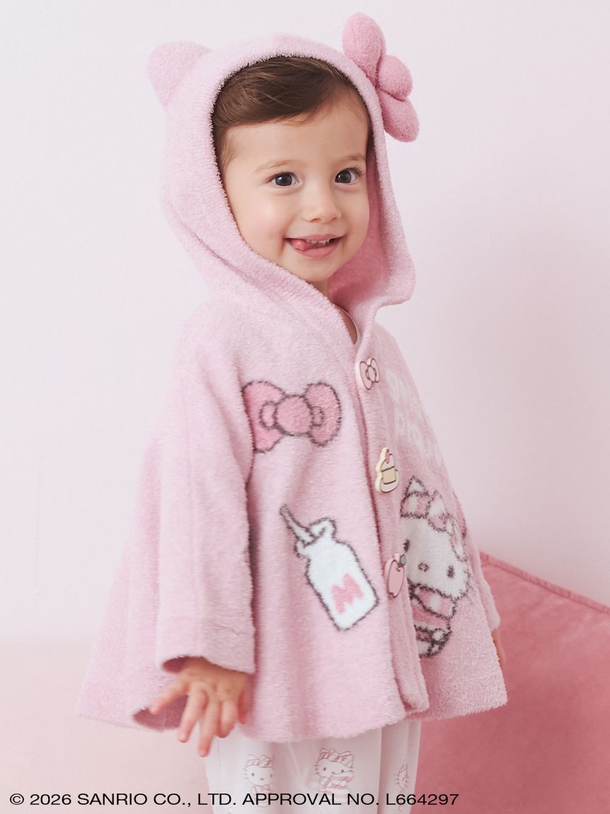 新品未使用 スムーズィーポンチョ　ジェラピケ　サンリオ　キティ kitty gelato pique】【BABY】スムーズィーポンチョ(キッズ＆ベイビー