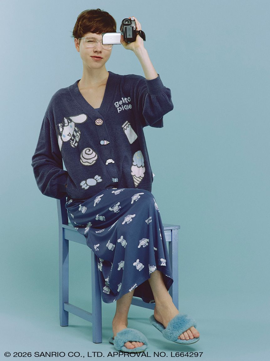 サンリオ ジェラートピケ 新品タグ付 総柄キャミソールワンピース sanrio house｜【gelato pique】【LADIES】総柄キャミソールワンピース